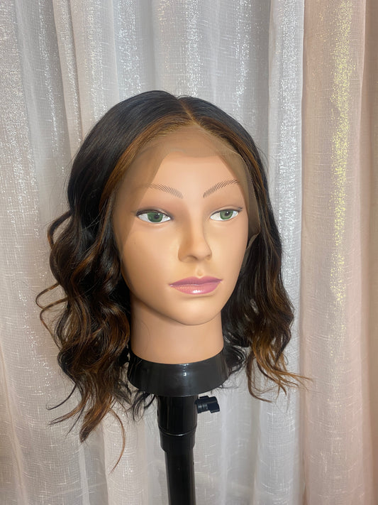Front Lace Caramel Highlight Wig (Large)