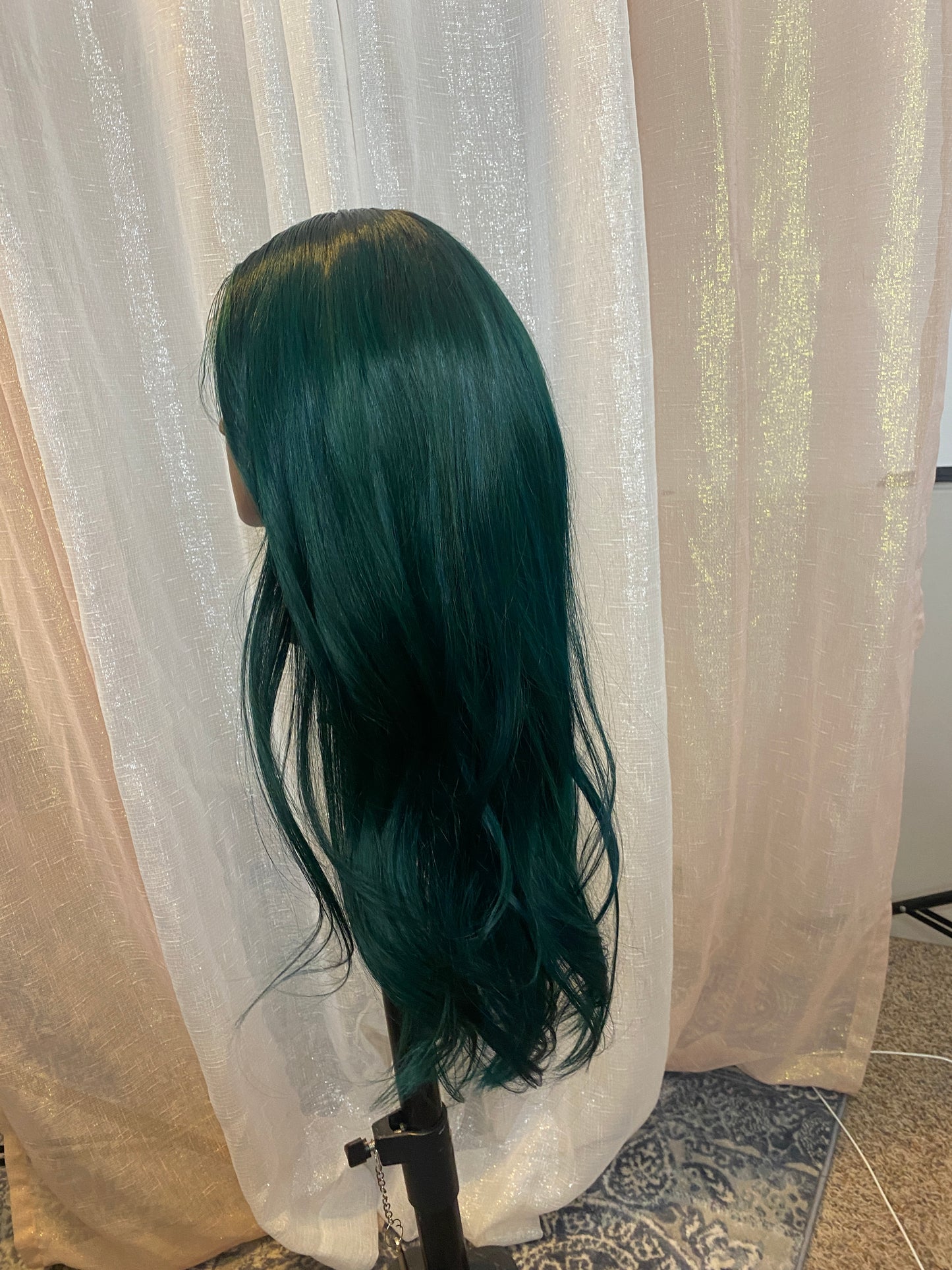 Deep Green Front Lace Wig (LARGE)